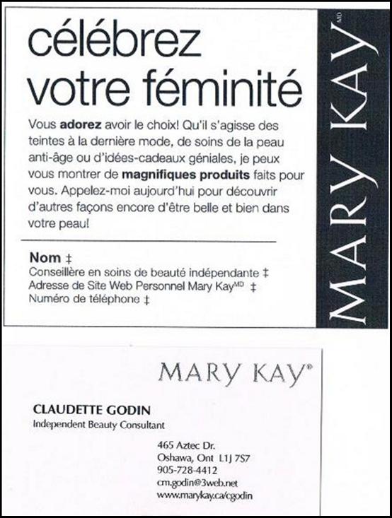 annonce Mary Kay